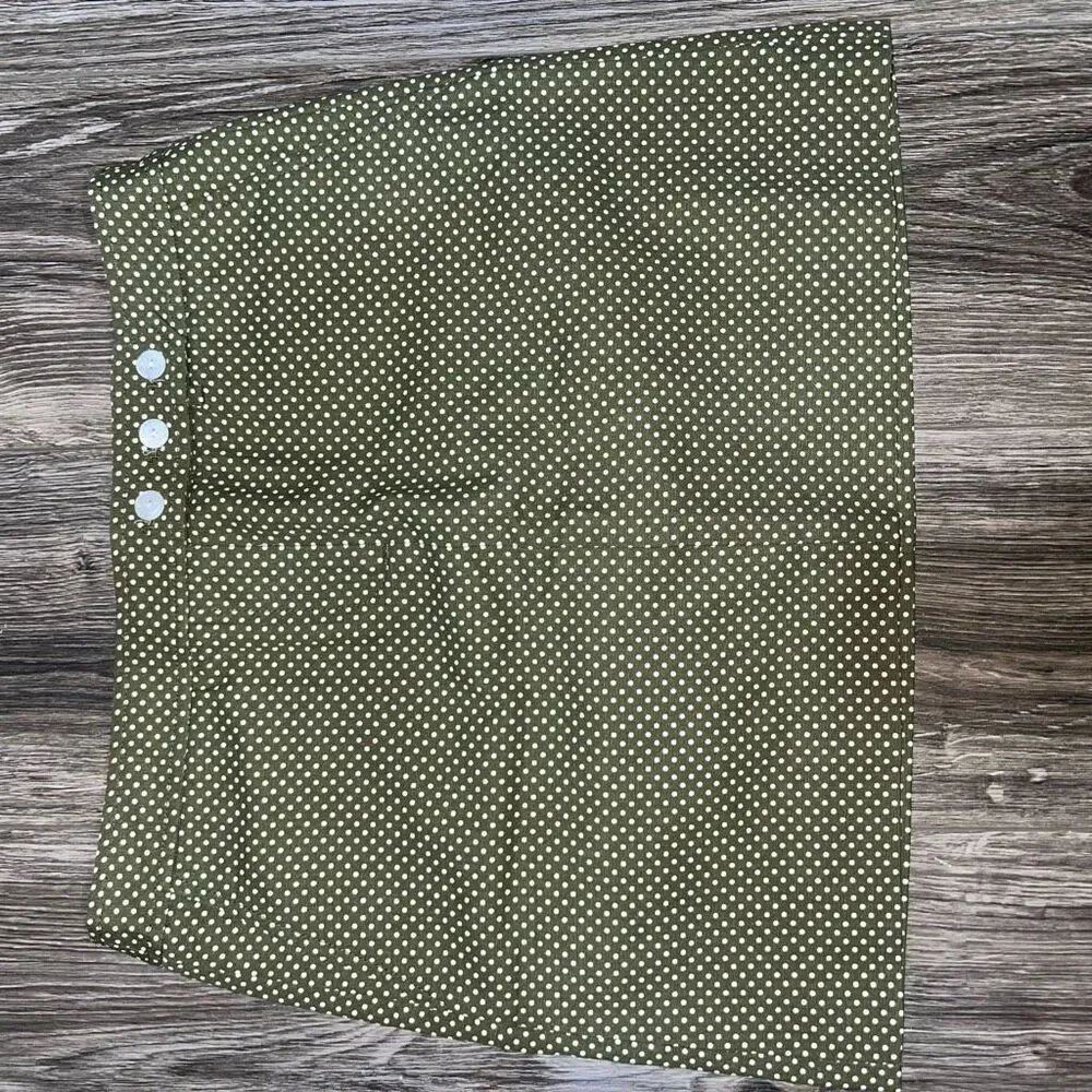 Hunter Green polka dots JCrew skirt